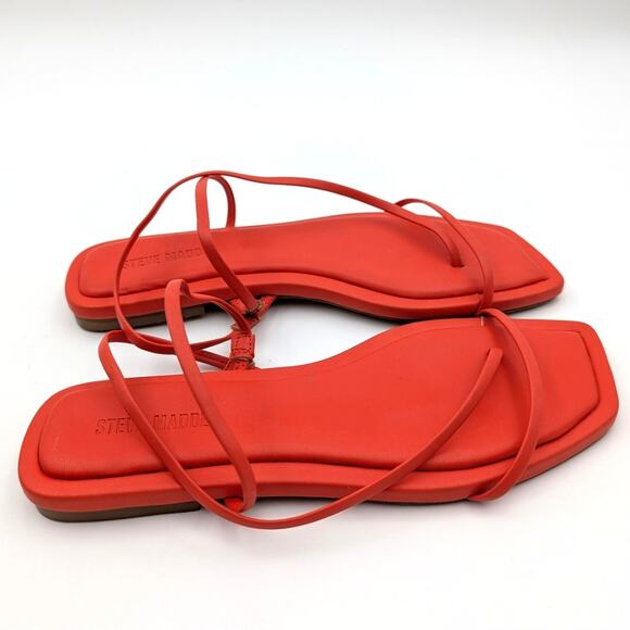 Steve Madden Lynley Women's Slingback Sandals Square Toe Red Size US6M - Picture 3 of 12